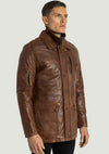 Daniel Men's Classic Leather Jacket | Brown